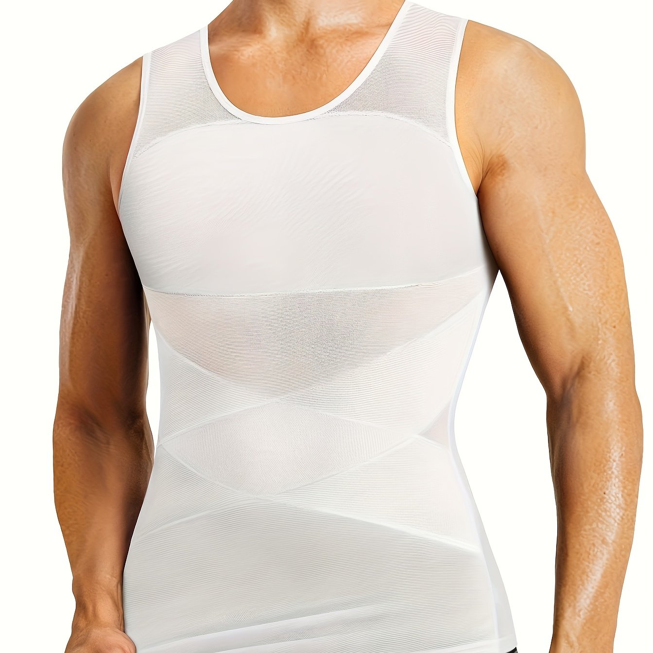 Men's Athletic Compression Sleeveless Workout Tank Top - Temu Canada