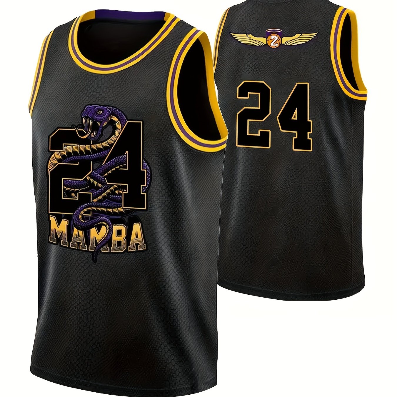 Basketball Jersey, Black Mamba Jersey for Men, Snakeskin Mamba Jersey  Shirts Gift for Basketball Fans 