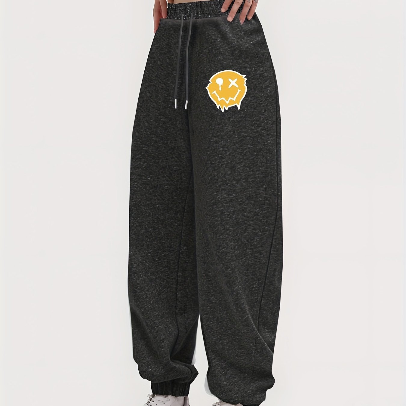 Pantalones Jogger Con Cordón Sólido, Pantalones Deportivos Sueltos Con  Bolsillos Inclinados Para Correr Y Hacer Ejercicio, Ropa Deportiva Para  Mujeres - Ropa De Mujer - Temu Spain