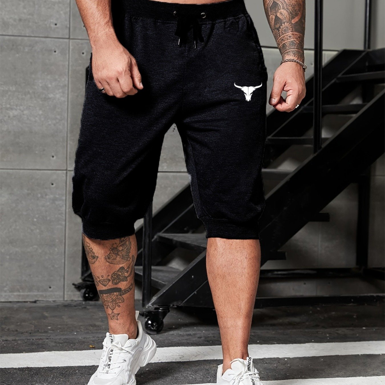 Short Masculino Estampado Active Calça Casual Com Cordão Na - Temu