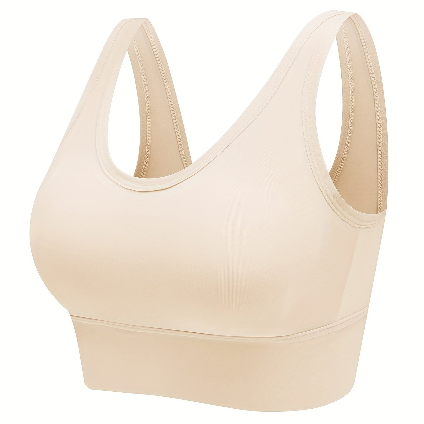 Seamless Wireless Sports Bras Comfy Breathable Running - Temu