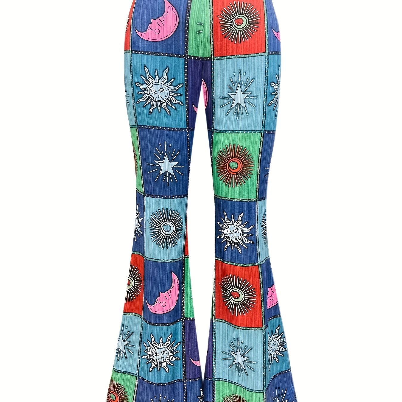 Travel Friendly Daisy Print Flared Pants - Trader Rick's for the artful  woman