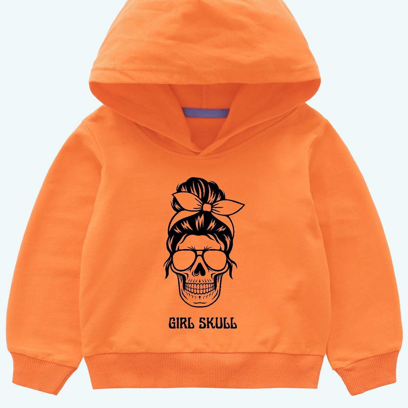 Girls discount skull hoodie