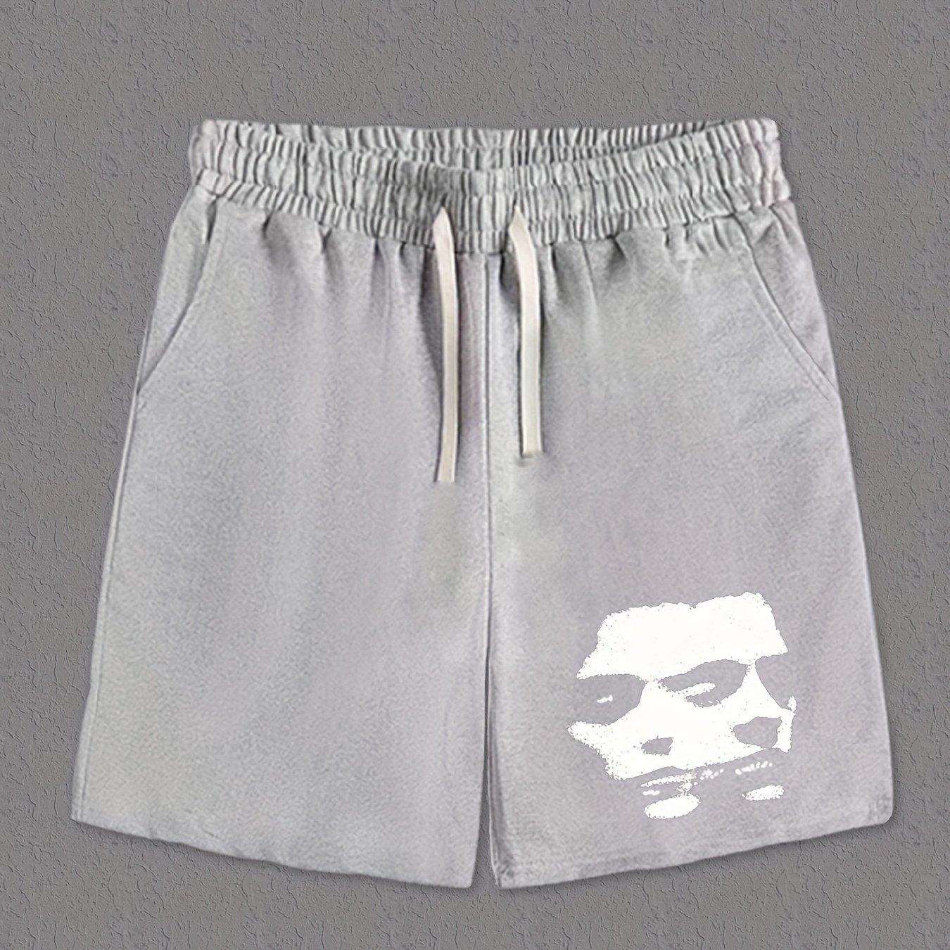 TEMU Shorts With Face, Casual, Outdoor