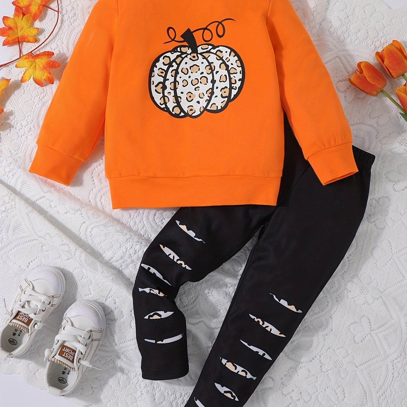 Pumpkin Flare Pants