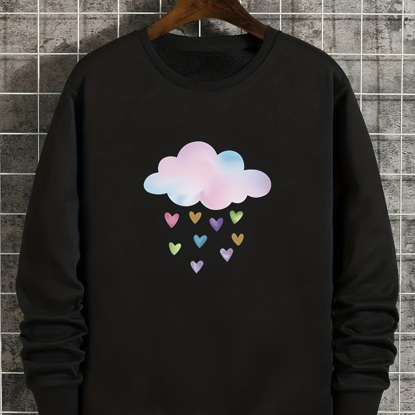 Rainy Day Unisex Sweatshirt Aesthetic Rain Cloud Sweatshirt 