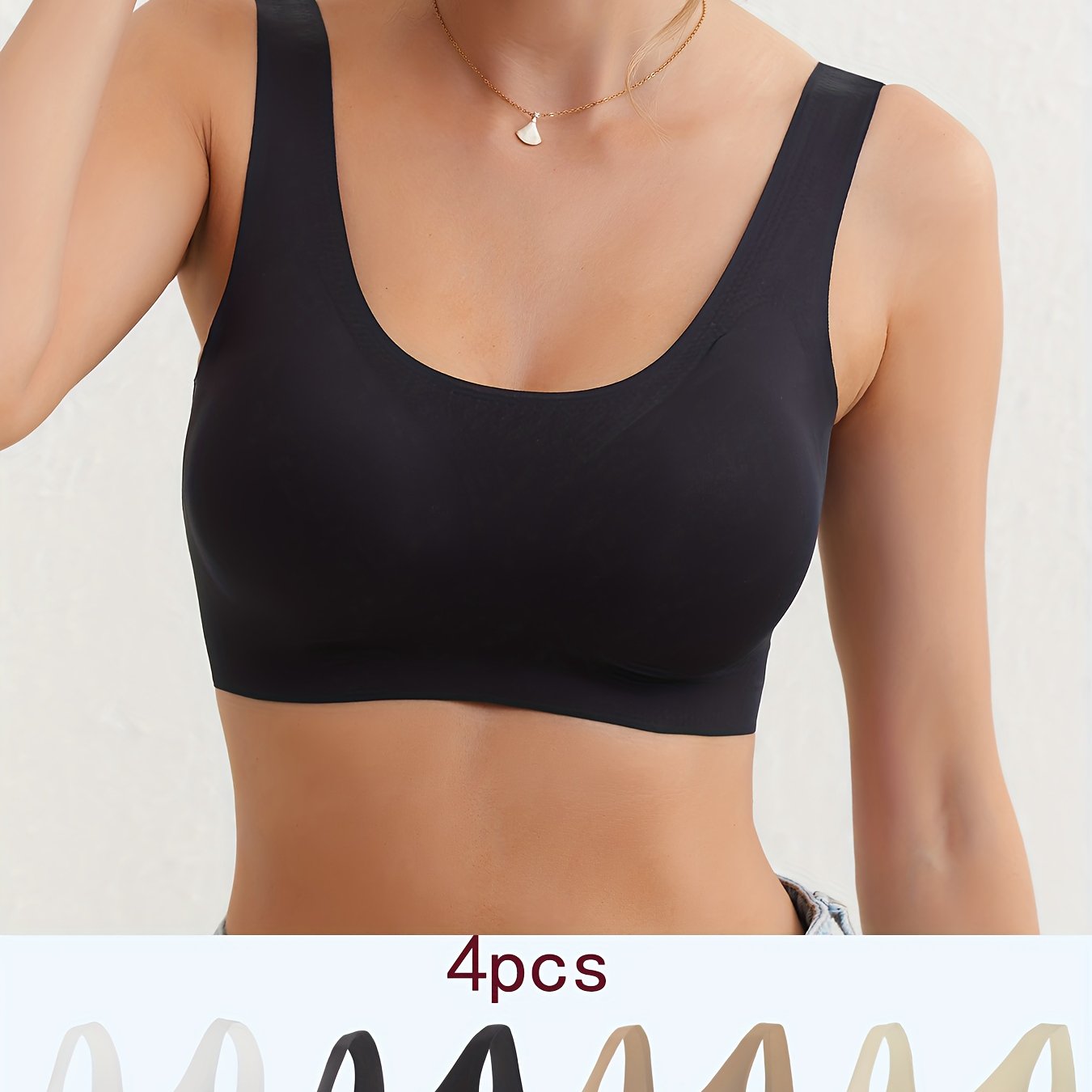 Seamless Solid Sports Bras Comfy Breathable Running Workout - Temu