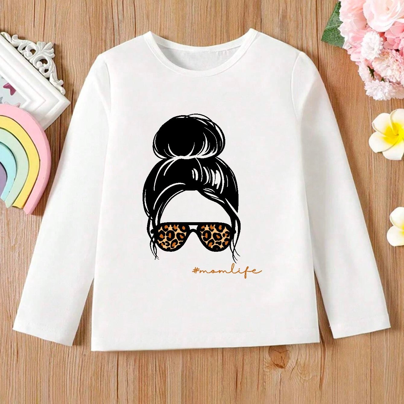 Black Beautiful Portrait Print Girls T Shirt Comfy - Temu Japan