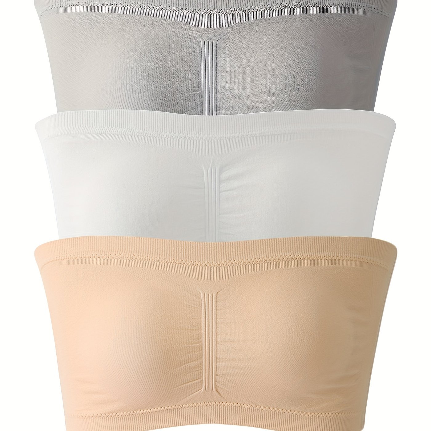 Strapless Bandeau Bra Comfort Stretchy Wireless Tube Top - Temu Canada