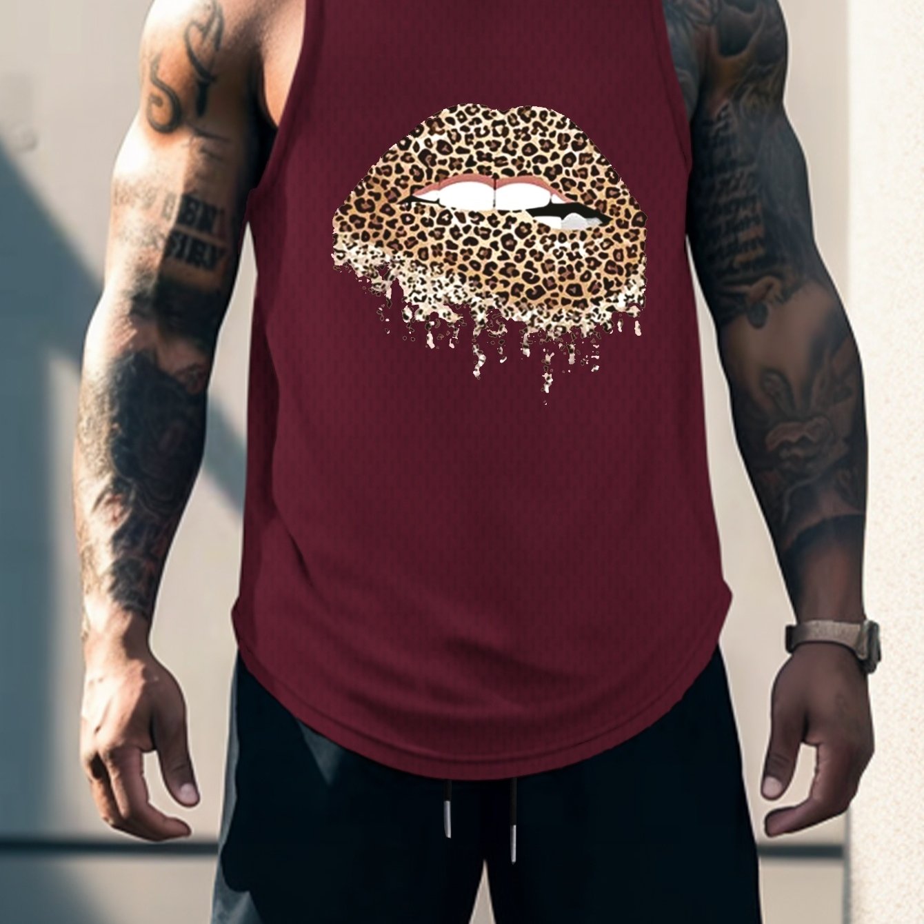 Shut The F Up Leopard Lips T-Shirt