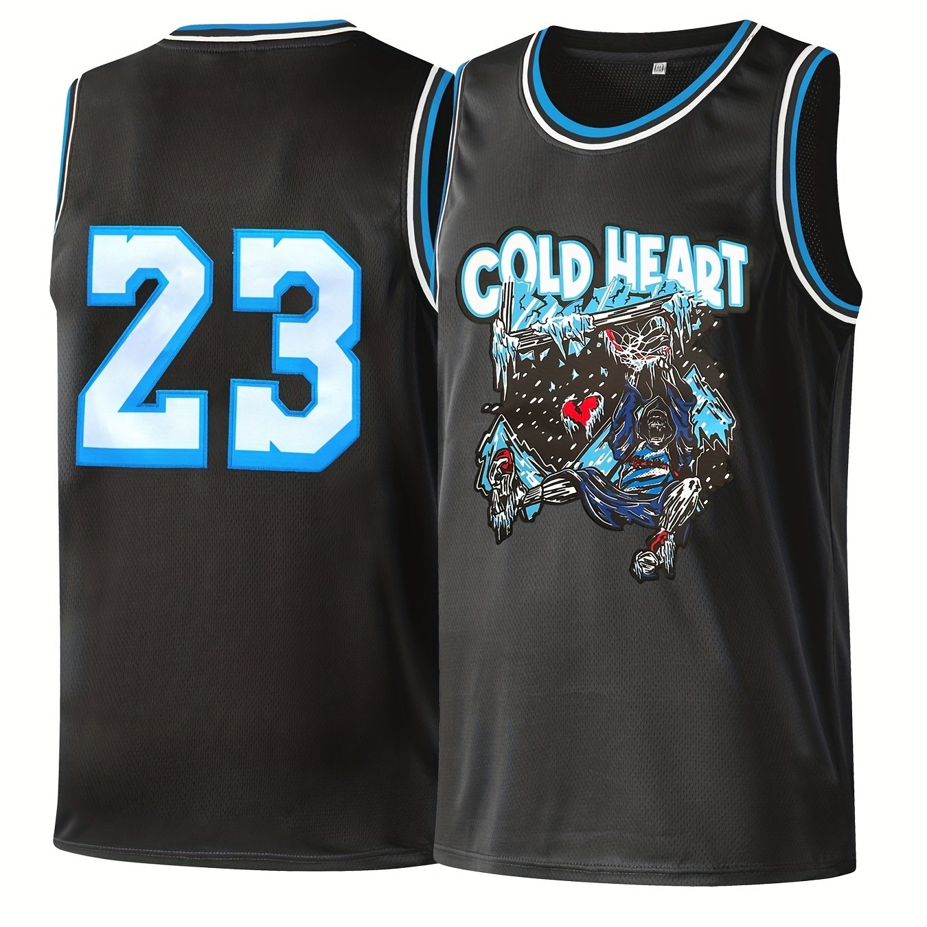 Temu Boy's The City of Angels #6/23 Embroidered Basketball Jersey, Retro Breathable Sports Uniform, Sleeveless Basketball Shirt for Training Competition