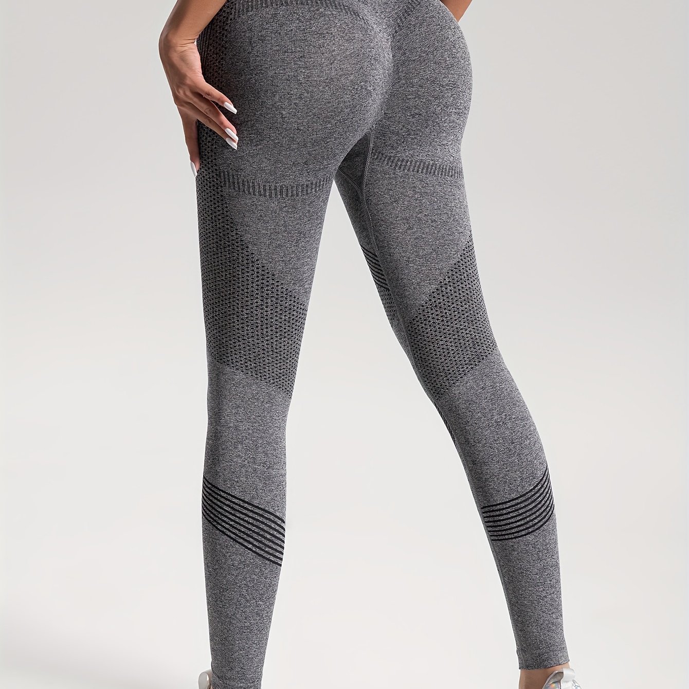 Seamless Knit Tight High Stretch Long Pants Sports Yoga - Temu Israel