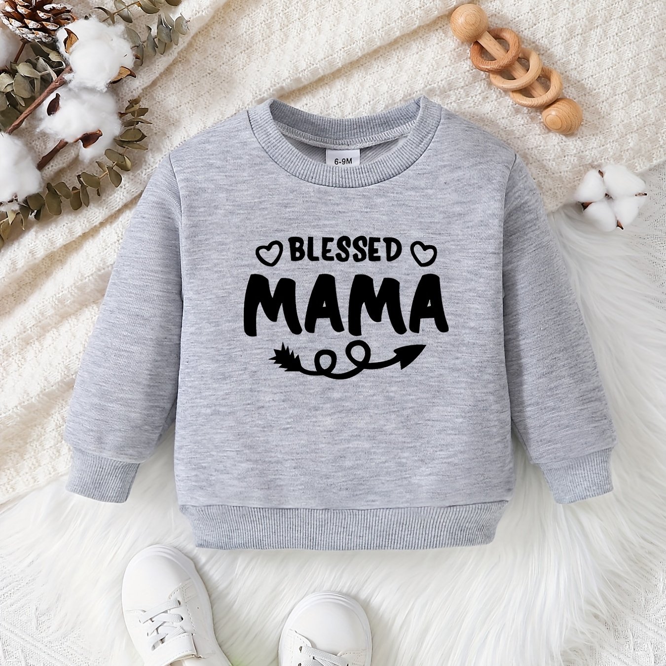 Boys Girls Baby Round Neck Sweatshirt Autumn Winter New Temu