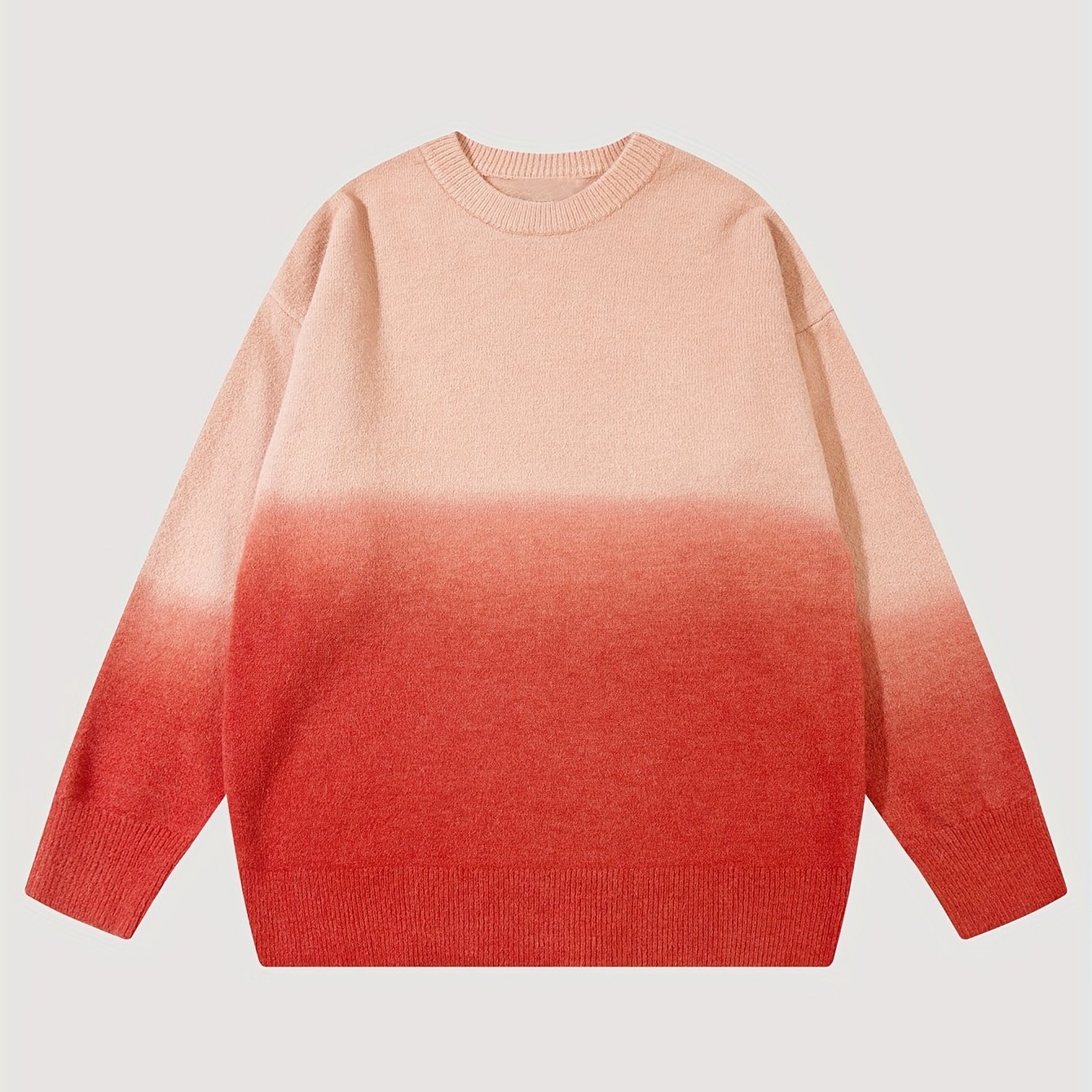 Ombre Crewneck Knit Top in Multicoloured - Vince