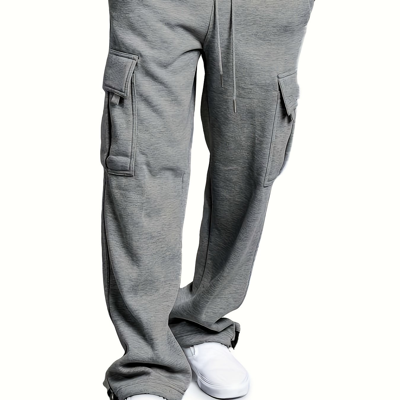 men's cargo pants lightweight drawstring warm thick loose - Temu