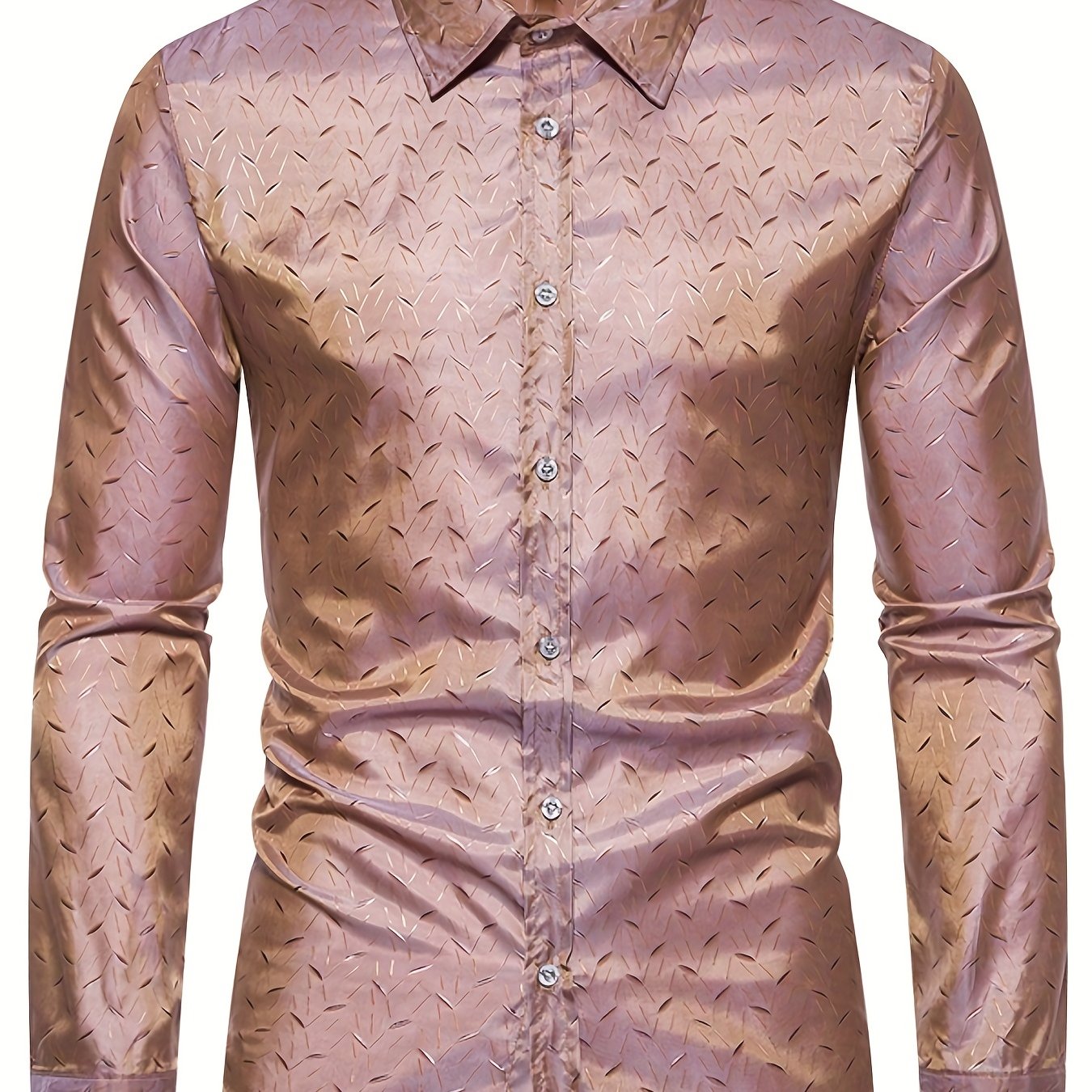 men rose gold dress shirt