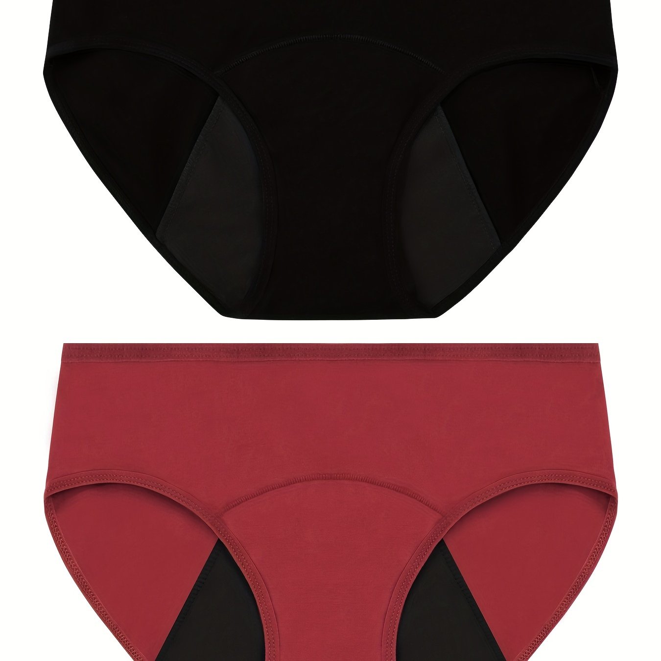 Leak Proof Panties Women Underwear Period Cotton Waterproof Briefs Plus  Size Female Lingerie #2026 (Color : Style 3, Size : 4X-Large)