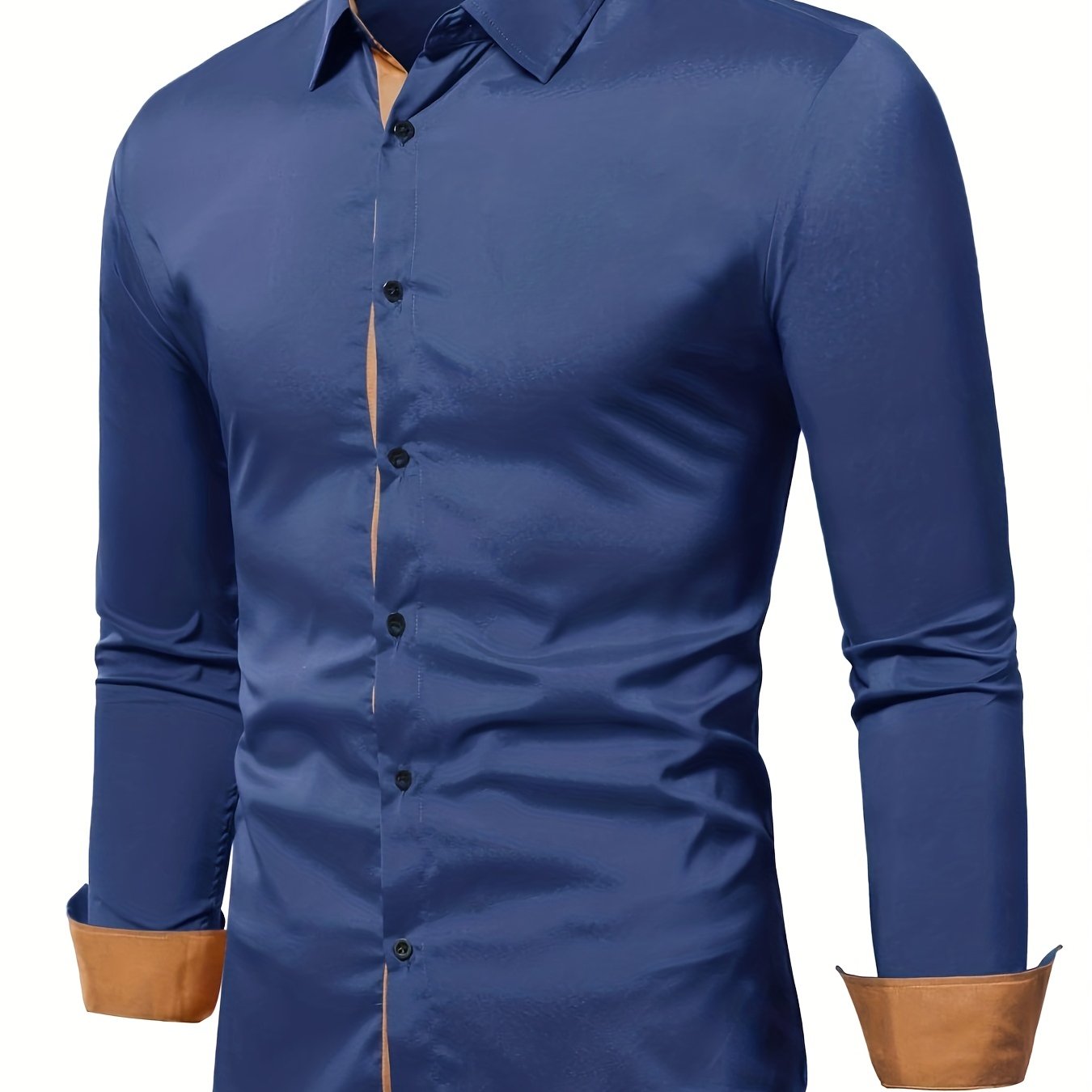 Camisa Con Patrón Geométrico, Suéter Casual De Cuello En V Y Manga Larga  Para Hombre Para Primavera Y Otoño, Ropa De Hombre - Temu