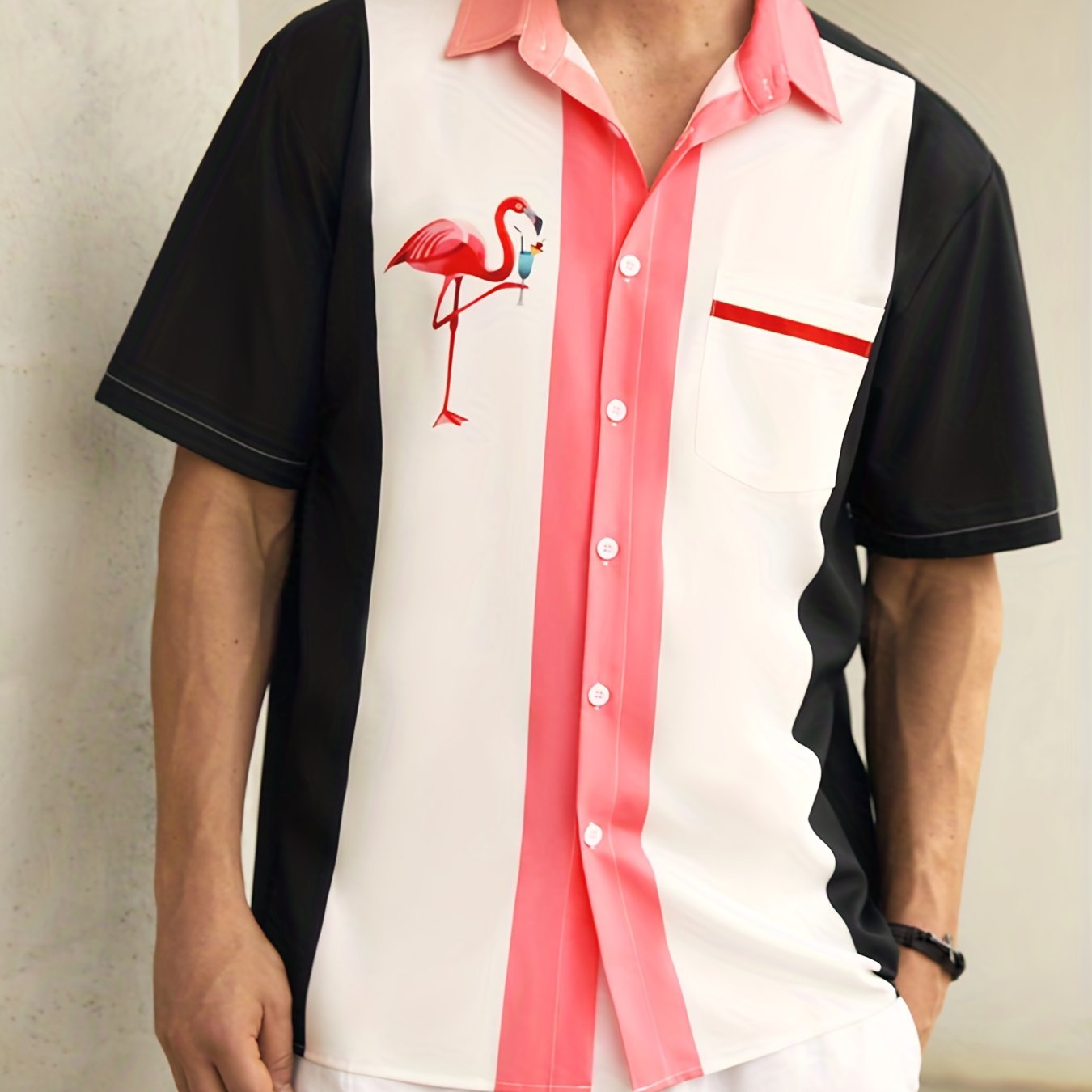 Camicia hot sale fenicotteri uomo