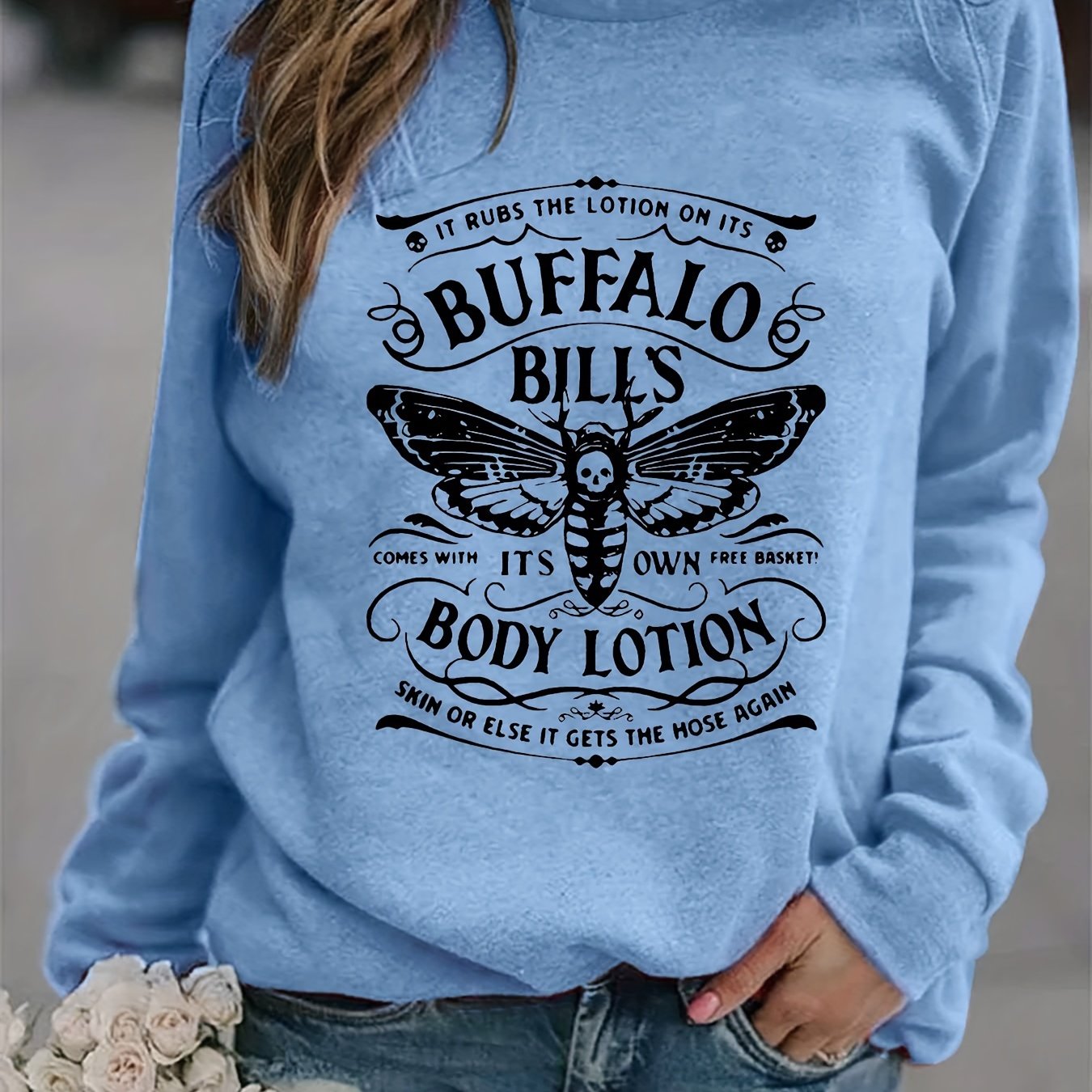 Buffalo Bills Print T-shirt, Casual Crew Neck Long Sleeve Top, Women's  Clothing - Temu Australia