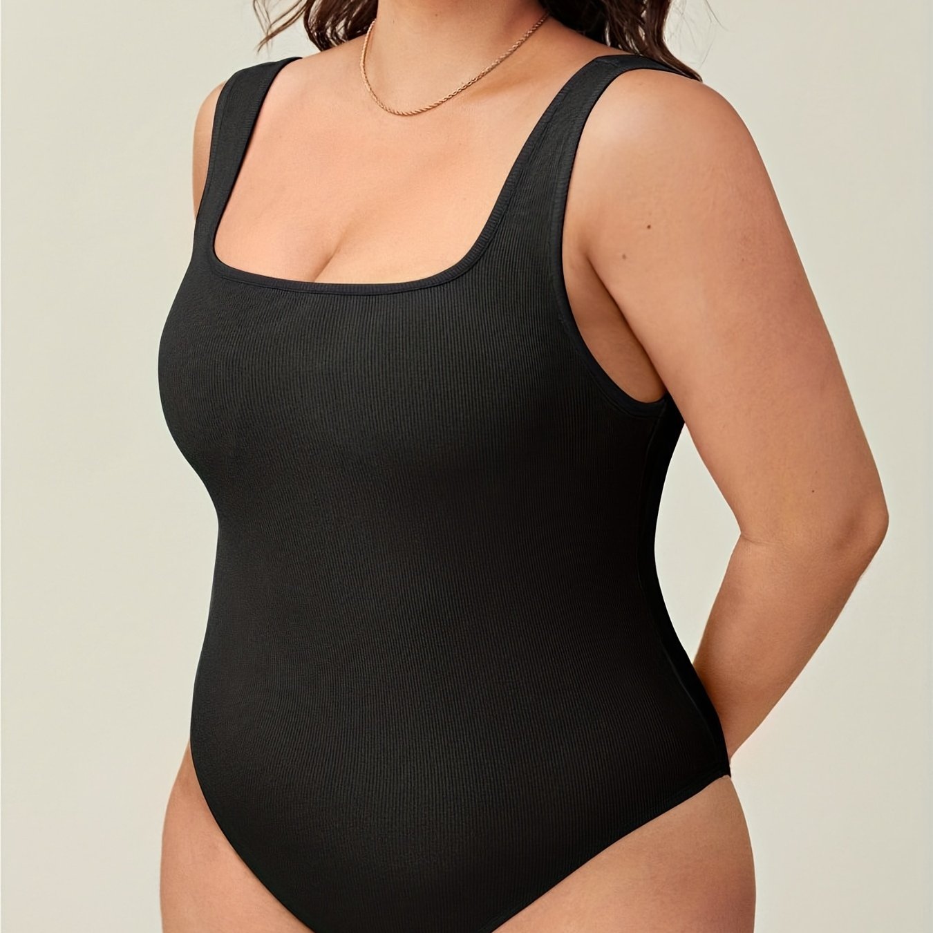 Women's Sports Bodysuits Plus Size Seamless Plain Scoop Neck - Temu