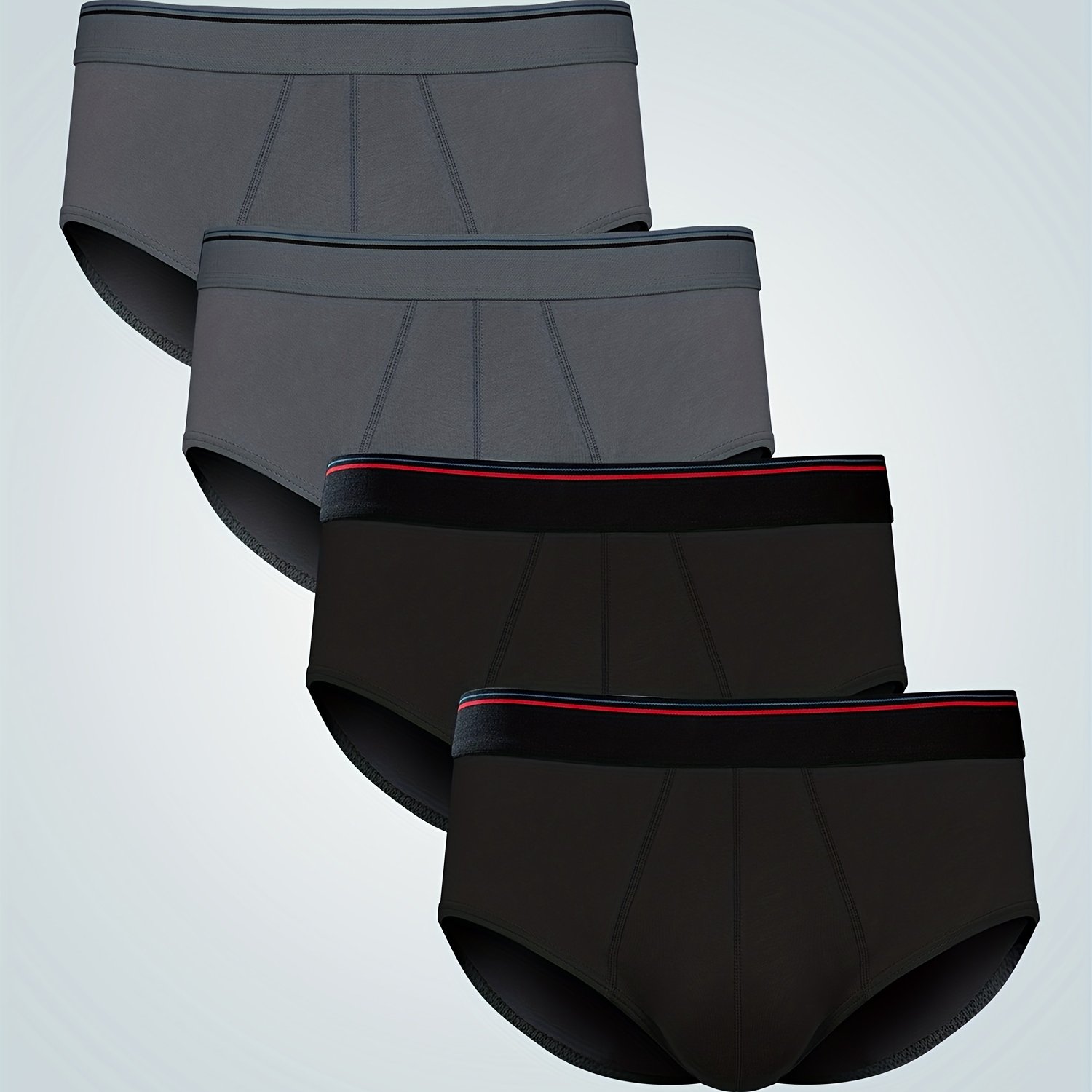 Men's Casual Plain Color Briefs, Breathable Comfy Quick Drying Panties,  Men's Trendy Underwear - Temu United Arab Emirates