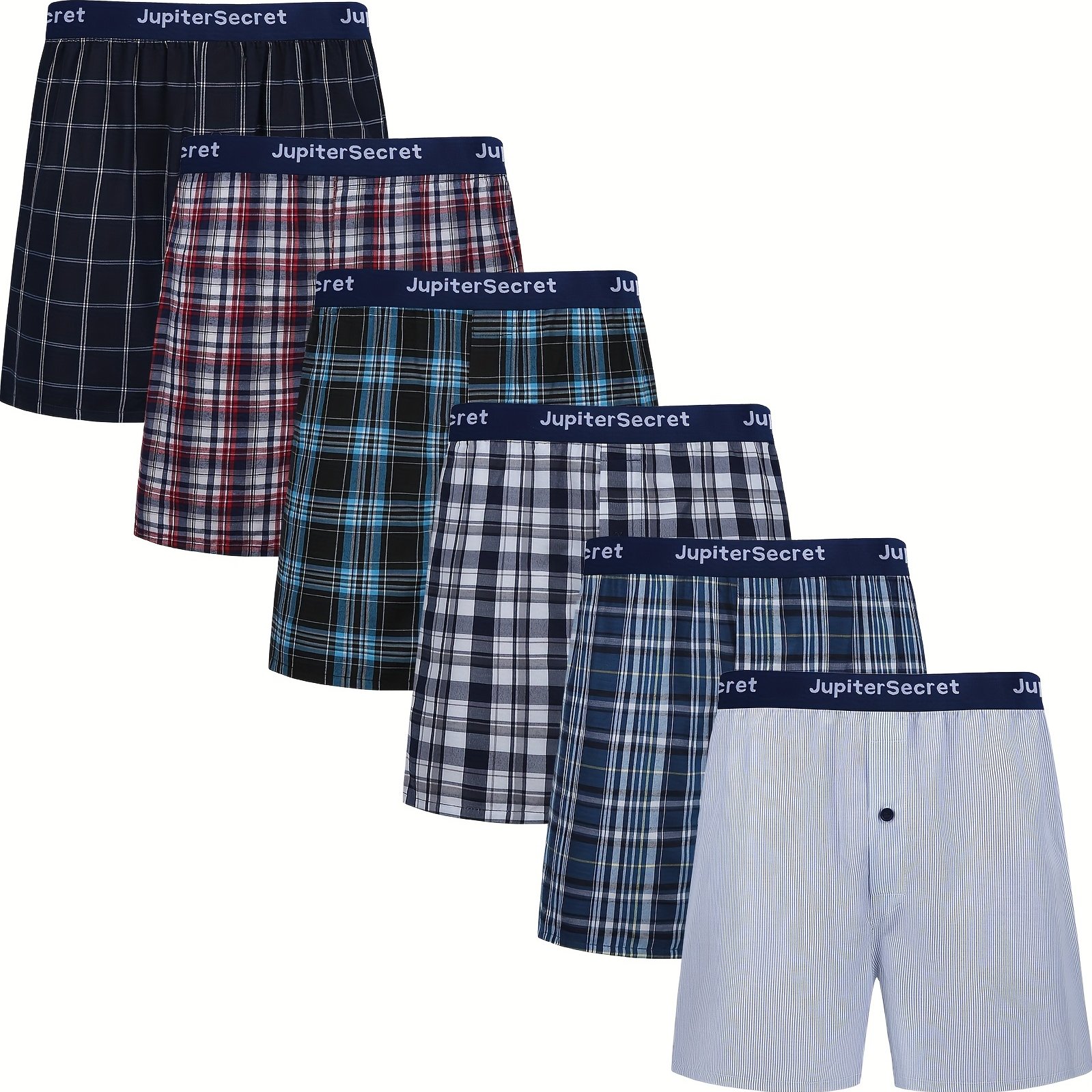 Men's Plaid Boxer Shorts Sexy Underwear Sleepwear Casual - Temu Australia