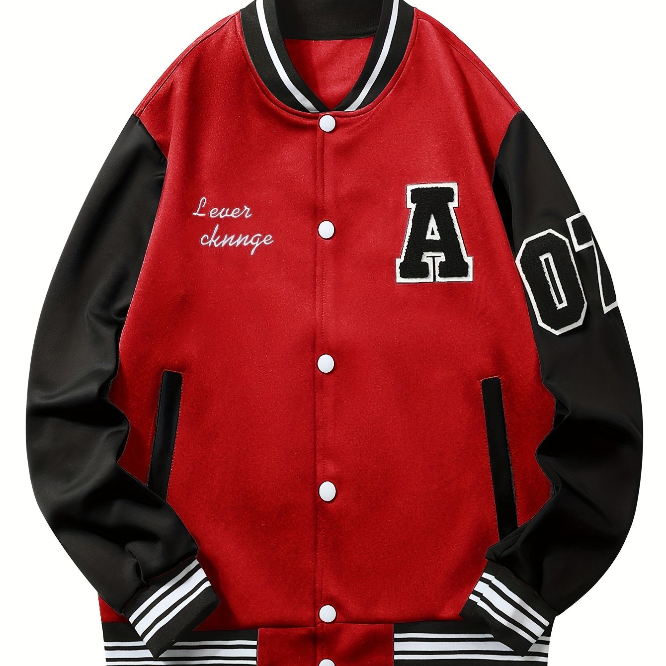 Buy Baseball Jackets for Men Applique Embroidery Leather Sleeves Men  Clothing 2022 Streetwear Casual Varsity Bomber Jacket Men Coat Online
