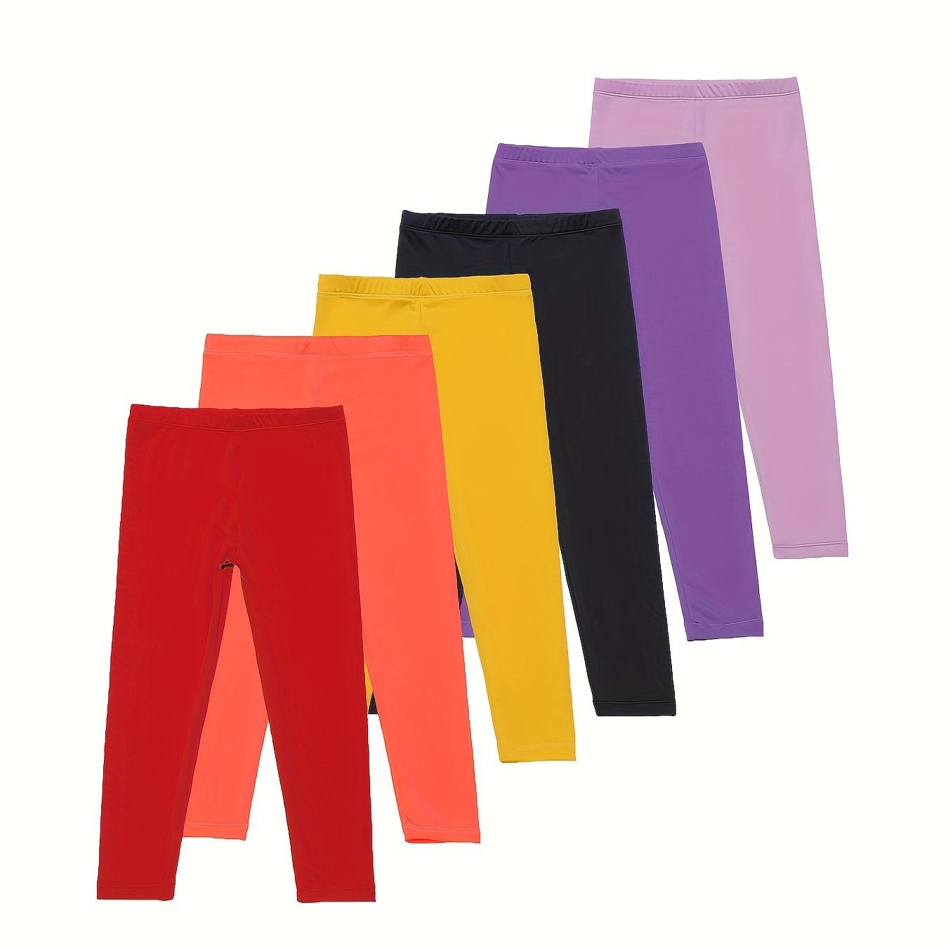 Girls' Casual Leggings (6-pc)