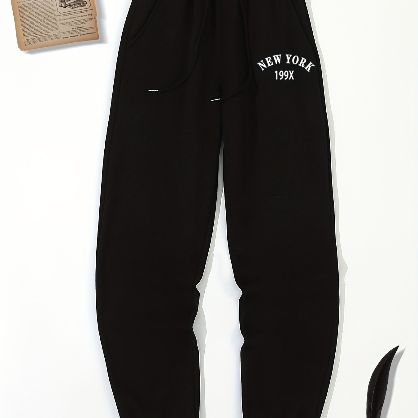 Black New York Rosa Sweatpants