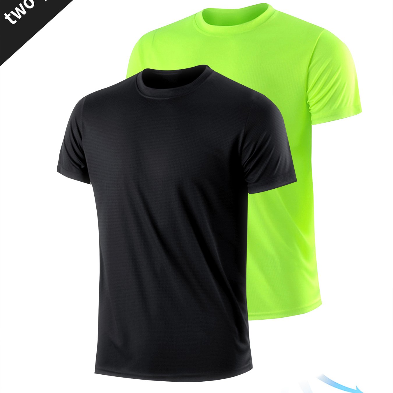 Image of Prince 2pcs Quick-dry Men'-thin Running Fashion Casual Fitness Sportswear Set, Breathable Lightweight Compression T-shirt Short Sleeve Top