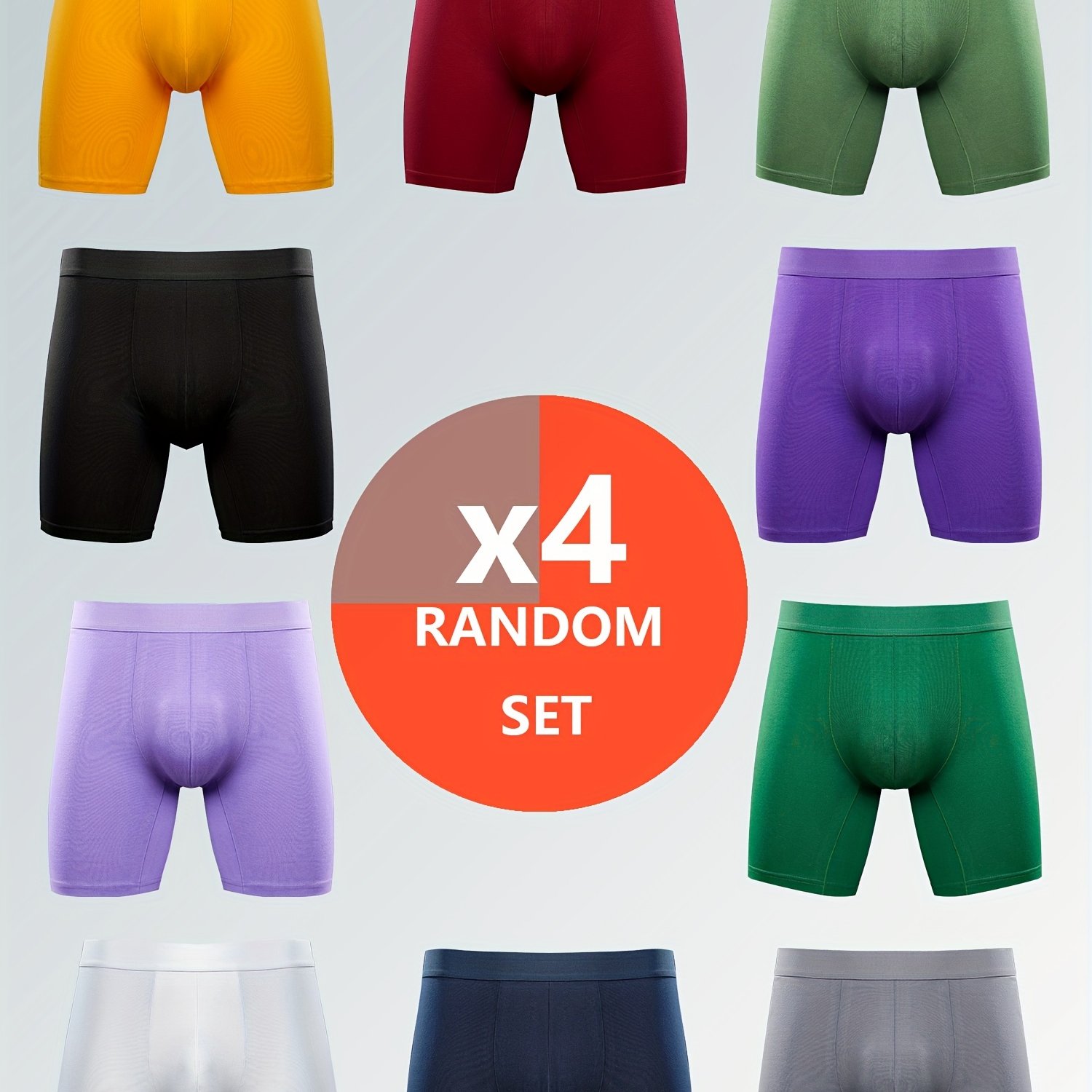 Random Style Men's Underwear Antibacterial Crotch Breathable - Temu