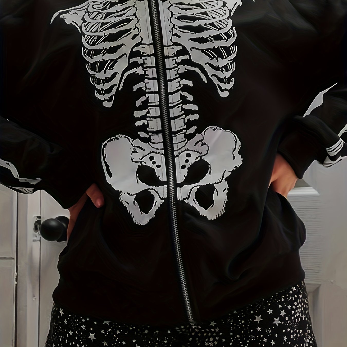 Skeleton zip best sale up jacket