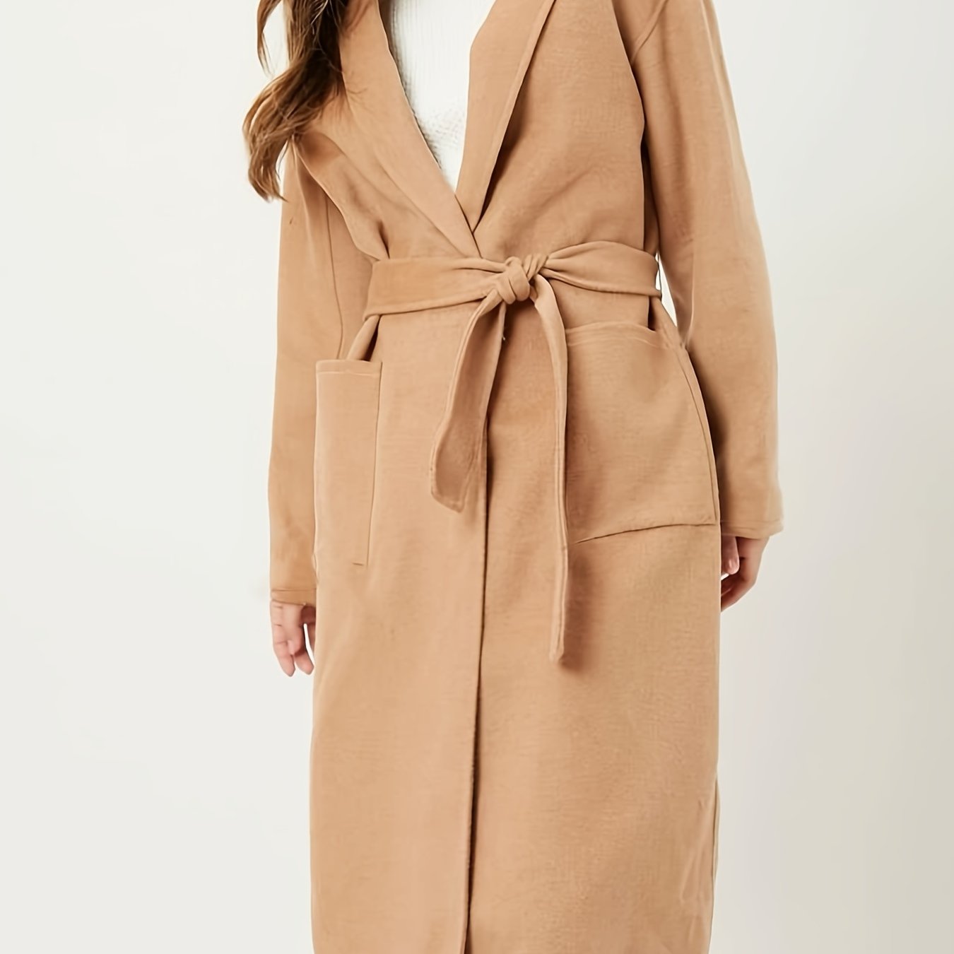 Topshop long camel clearance coat