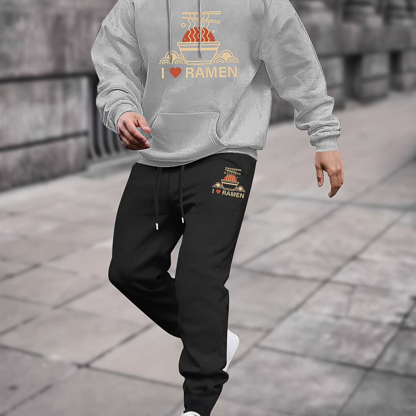 Ramen hoodie and store sweatpants