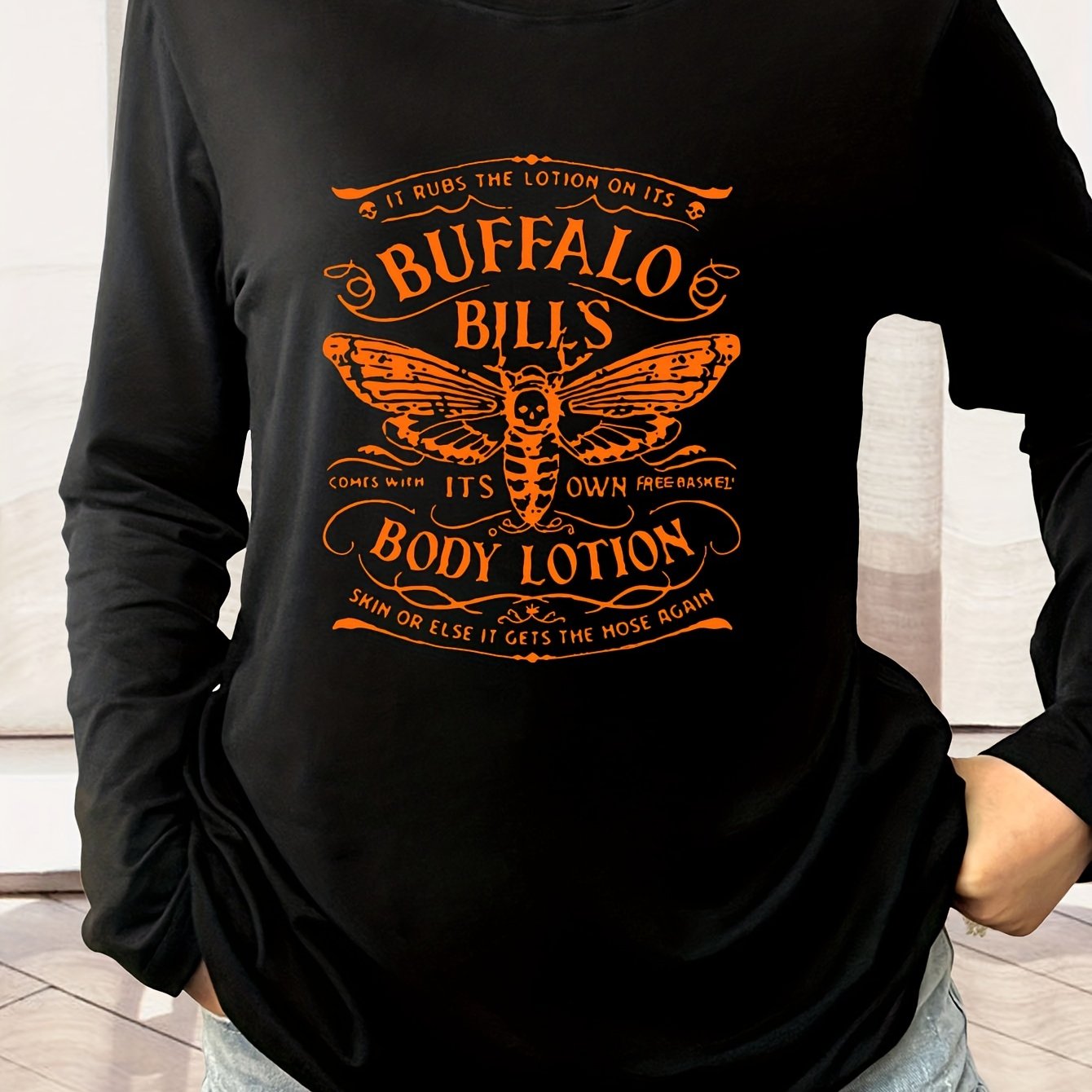 Buffalo Bills Print Sweatshirt Casual Long Sleeve Crew Neck Sweatshirt Womens  Clothing - Women's Clothing - Temu