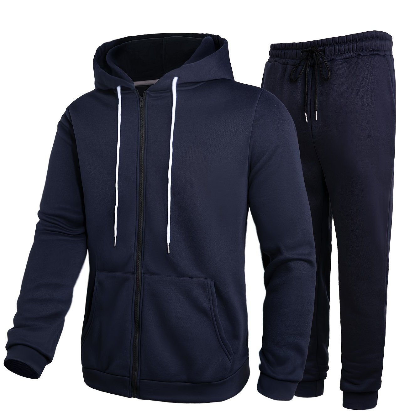 Classic Men's Athletic Tracksuit Set Casual Full zip - Temu