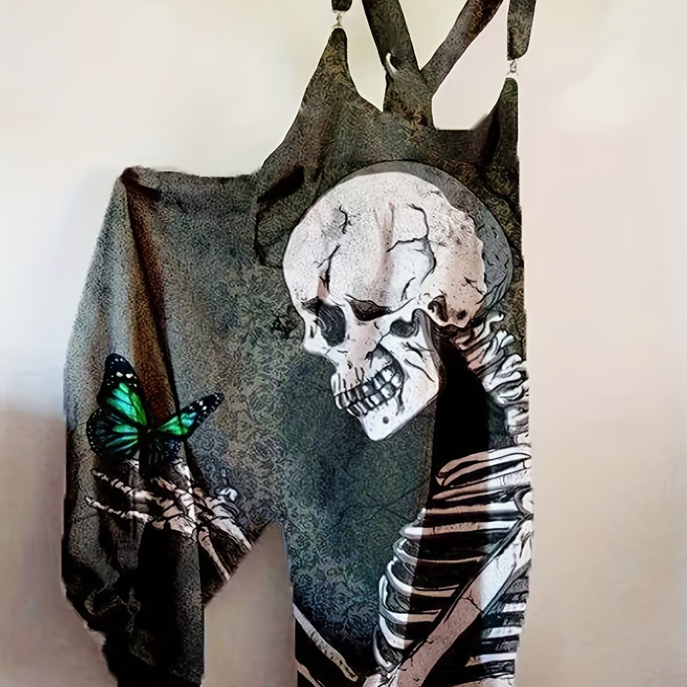 Image of Women's Jumpsuit Casual Summer Print Halter Neck Vacation Daily Wear Loose Sleeveless