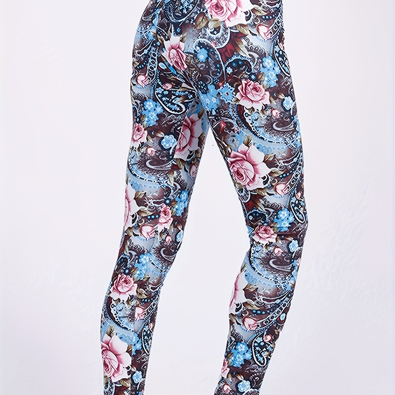 Fashionable Ethnic-style Printed Cropped Pants With A And