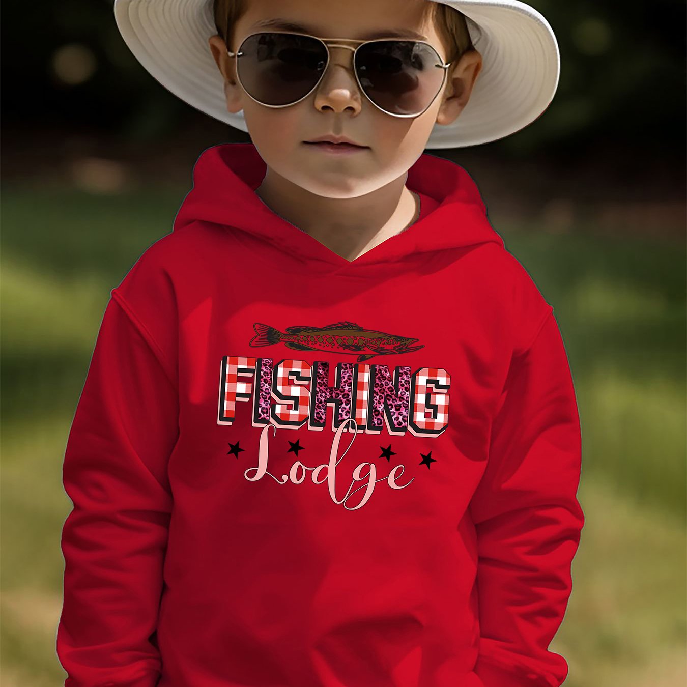 Fishing Print Boys Kids Casual Creative Hoodie Pullover - Temu Portugal