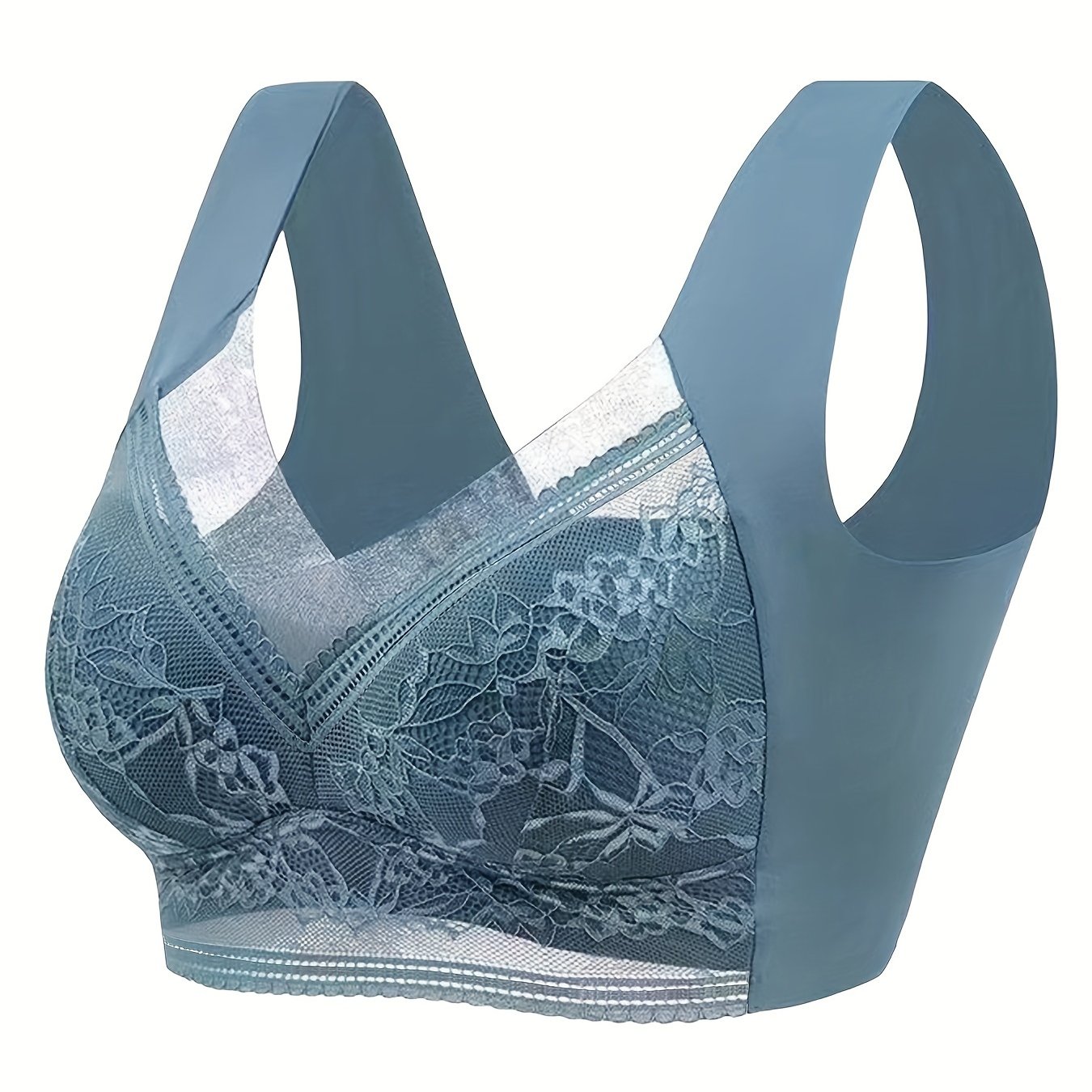 Paramour Women's Tempting Floral Lace Bra - Aqua Blue 42dd : Target