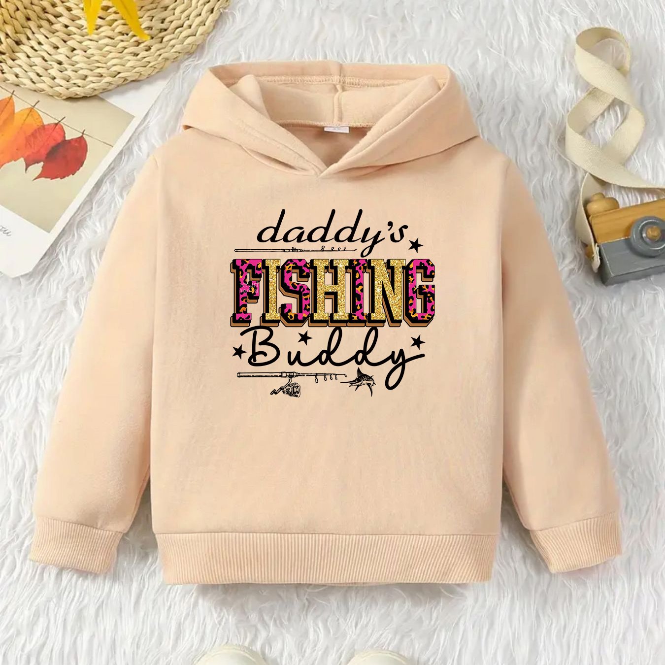 FISHING Print Boys Kids Casual Creative Hoodie Pullover Sweatshirt, Hooded  Long Sleeve Crew Neck Tops, Children's Trendy Clothing Outdoor