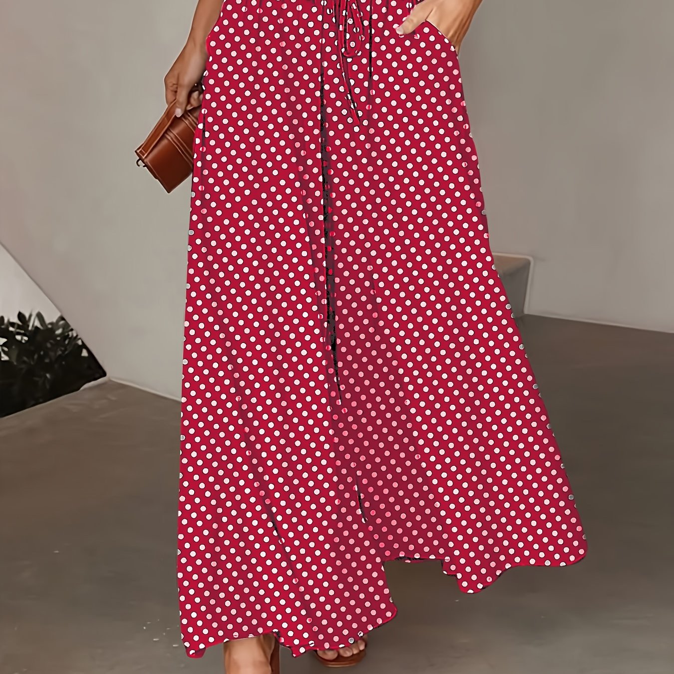 Wide Leg Polka Dot Pants