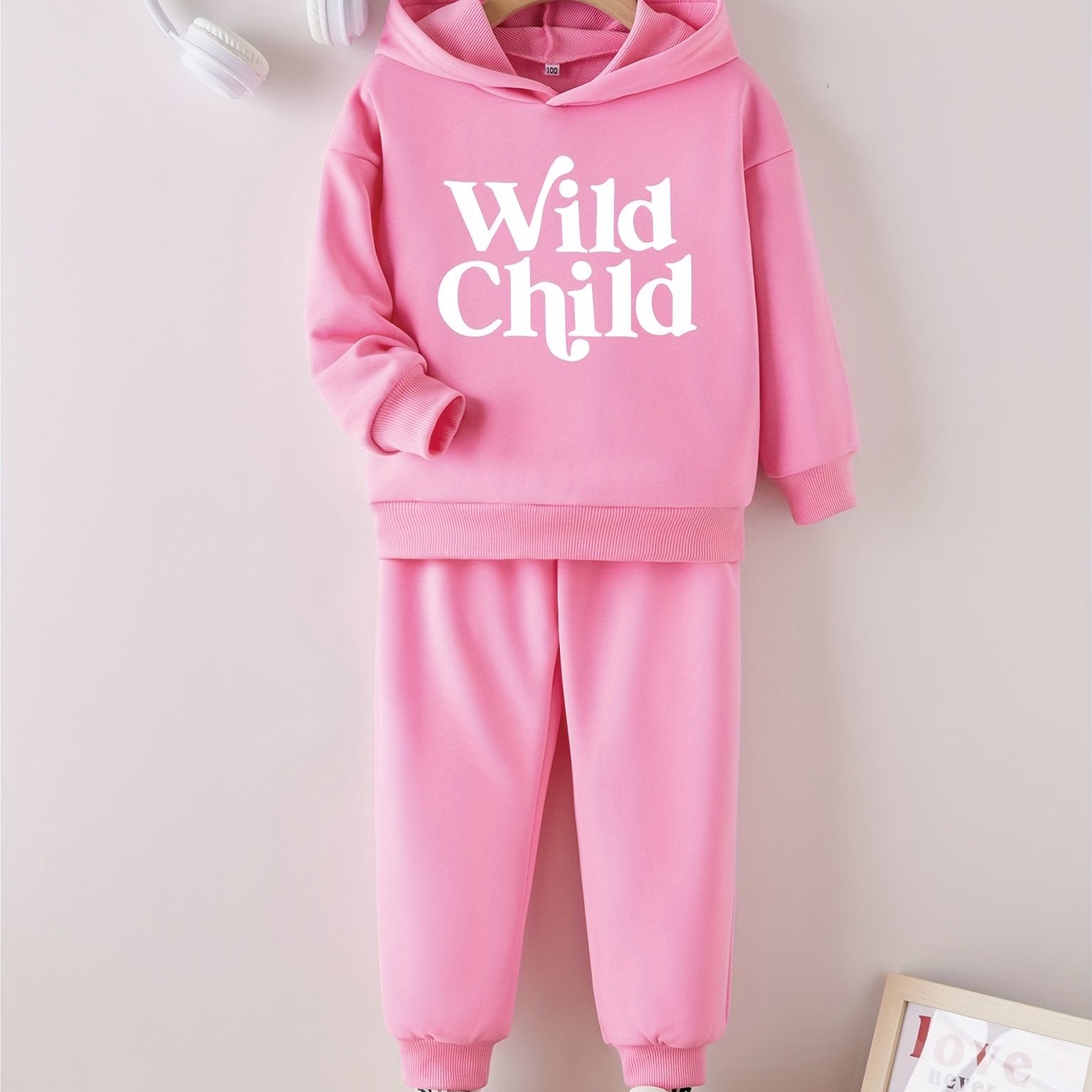 Toddlers Girls Fashion Casual Outfit Trousers Hooded - Temu