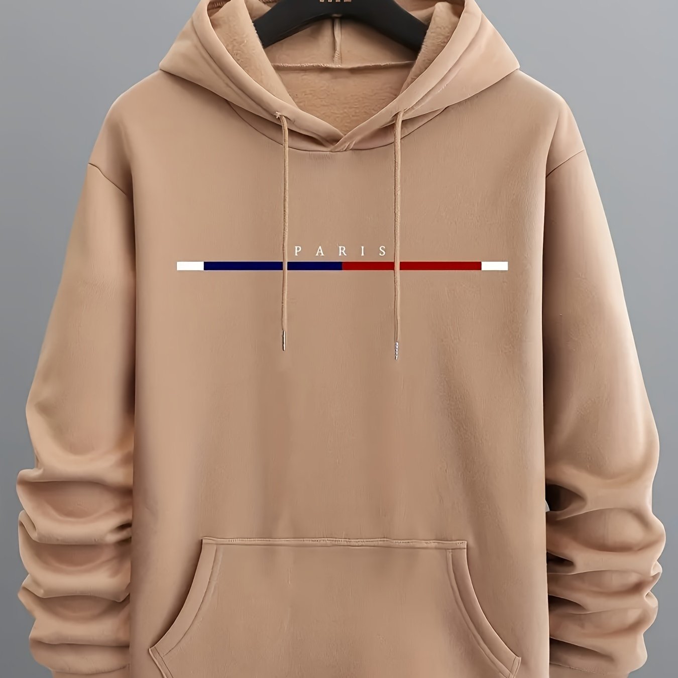 paris print hoodie cool hoodies for men mens casual graphic design pullover hooded sweatshirt with kangaroo pocket streetwear for winter fall as gifts black