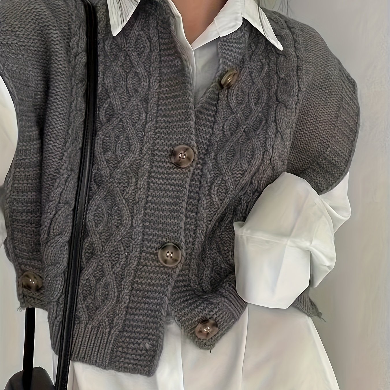 Women's Vest, Spring/autumn Vintage Style, Sleeveless Slim Fit Short Outerwear Cardigan