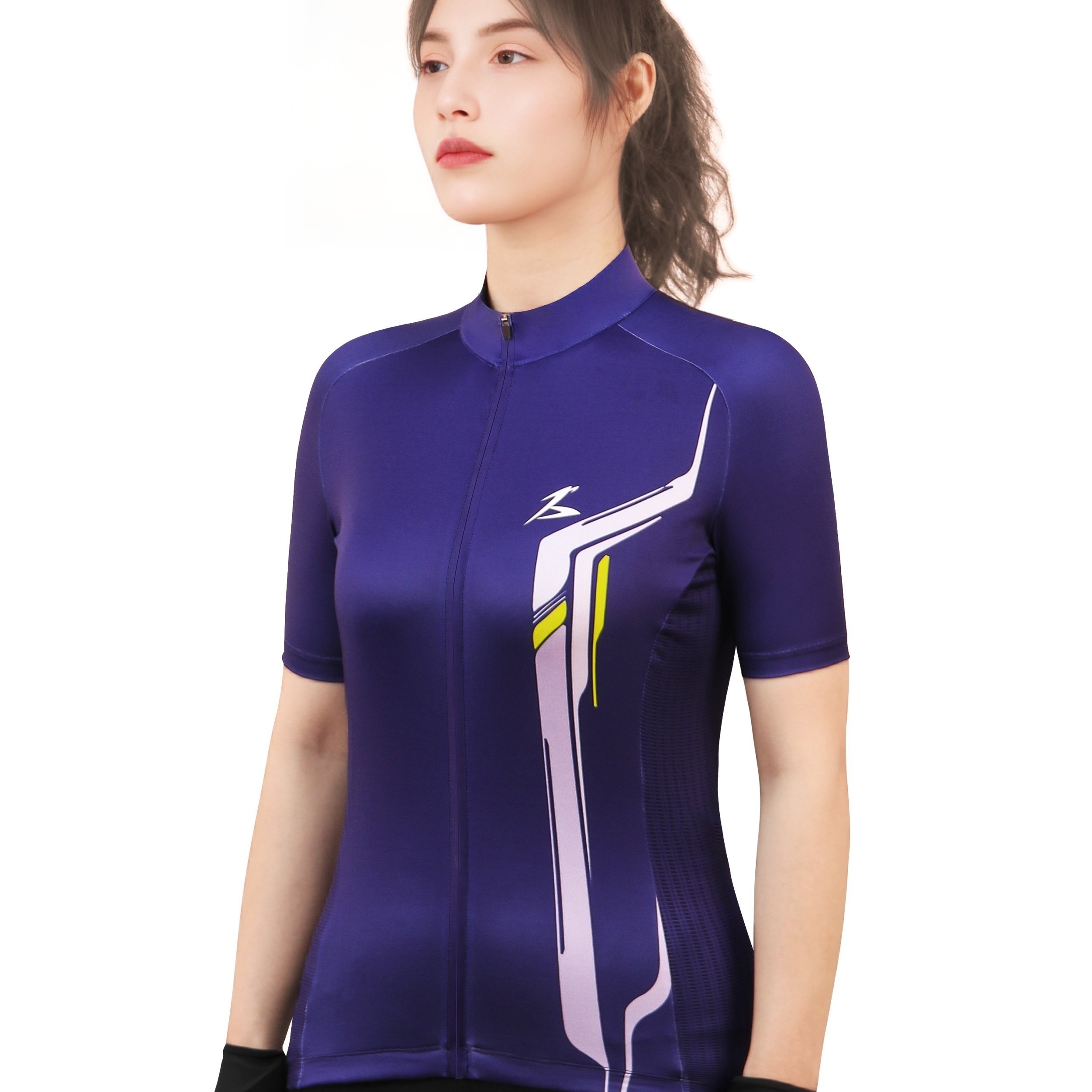 Women's Road Cycling Jersey Moisture Wicking Zipper Short - Temu Japan