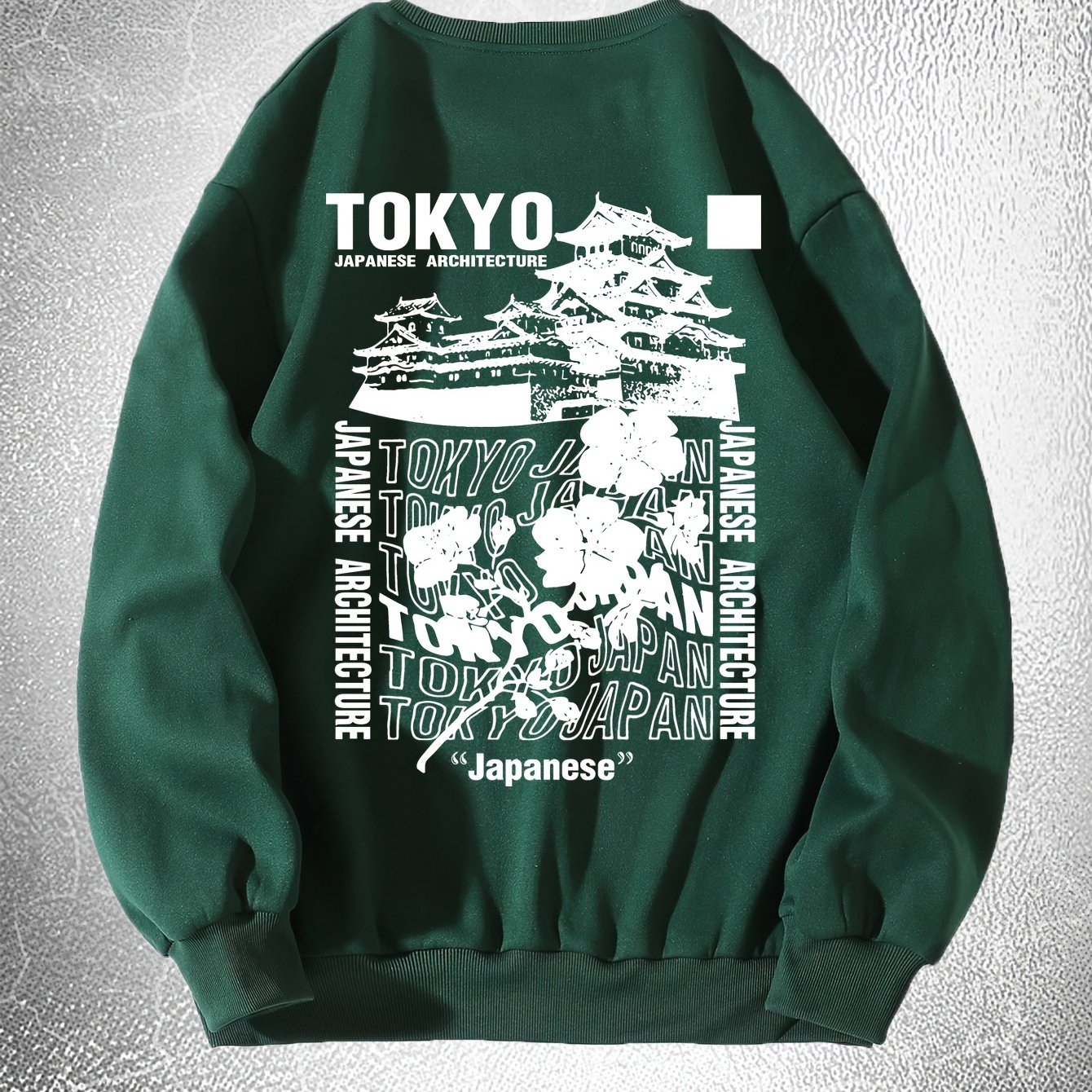 TEMU Men's Buildings Print Hoodie With Drawstring Pocket - Stylish And Comfortable Casual Wear