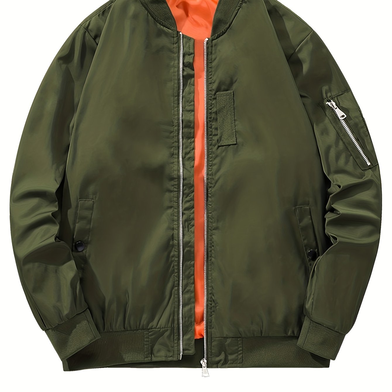 Green orange store bomber jacket