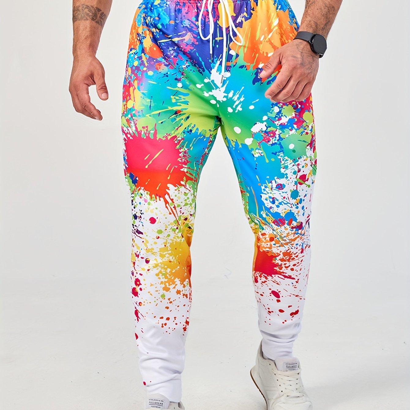 Tie dye drawstring sweatpants new arrivals